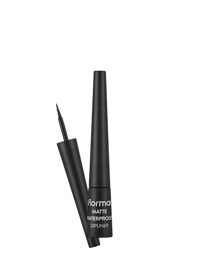 flormar Matte Waterproof Dipliner Black – Precise Tip, Long-Wear, Waterproof, Matte Finish Black & Just Magic Kajal Liner Black Bundle - Image 2