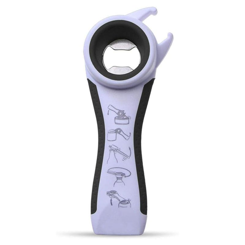 OYSIR OYSIR 5 in 1 Lids off Jar Opener Bottle Opener Ideal For Women Kids Seniors  for Multipurpose Kitchen Tool Easy open White 