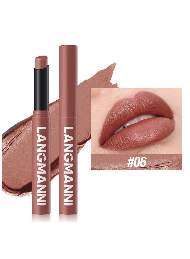 Slanted rotating matte lipstick single support long-lasting