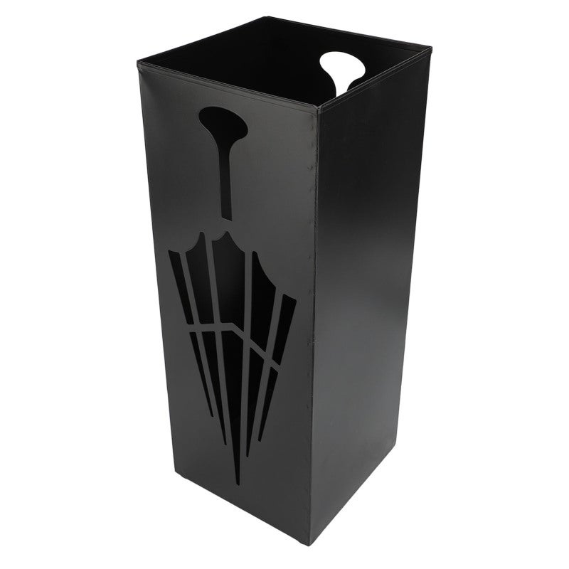 Compact Umbrella Rack Holder: 42 x 16 x 16 Cm Black Metal Space Saving Design - Rustproof Fast Drying Umbrella Stand for Entryway, Foyer, Office and Home - Image 4