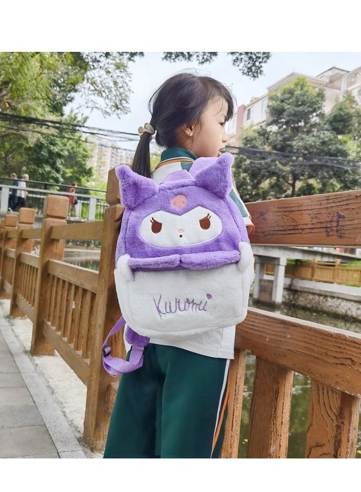 حقيبة كروس كورومي ، حقيبة يد ، حقيبة أفخم ، حقيبة يد للأطفال ، أرجواني وأبيض - Image 2