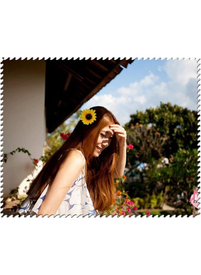 أوزيغالور 10 قطعة من القلادات الزهور الكبيرة للنساء والفتيات أزياء زهرة الشمس البلدوز الفتيات - Image 5