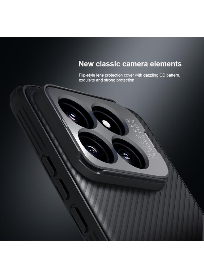 Nillkin Case For Xiaomi 14 Pro Black Mirror Prop CD Texture Mirror Precise Hole Phone Case - Image 4