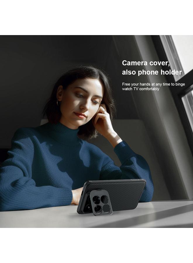 Nillkin Case For Xiaomi 14 Pro Black Mirror Prop CD Texture Mirror Precise Hole Phone Case - Image 5