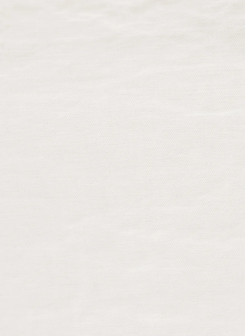 Lichi One shoulder top in crinkle-effect fabric