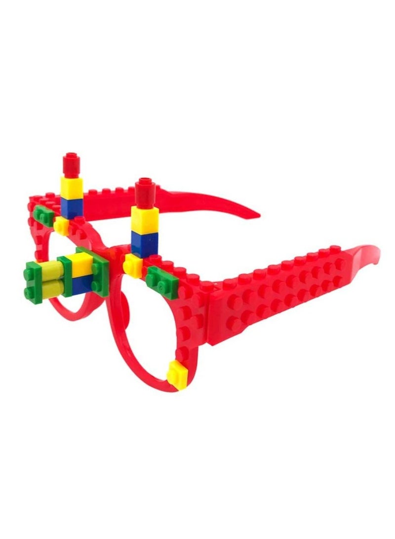 Excefore DIY Building Bricks Toys, Glasses Building Blocks Games for Kids Birthday Party Favor Block Theme Party Supplies - Image 5