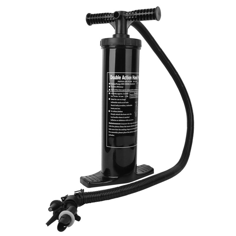 Stermay Two Way Air Pump Compact Lightweight Fast Dual-Stroke Airflow Portable Hand Pump - Easy to Use for Camping Inflatable Beds Rubber Boats Large Inflatables - Image 2