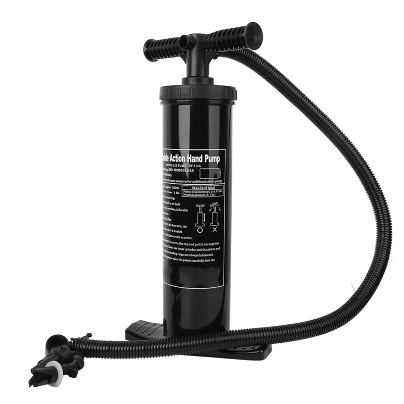 Stermay Two Way Air Pump Compact Lightweight Fast Dual-Stroke Airflow Portable Hand Pump - Easy to Use for Camping Inflatable Beds Rubber Boats Large Inflatables - Image 4