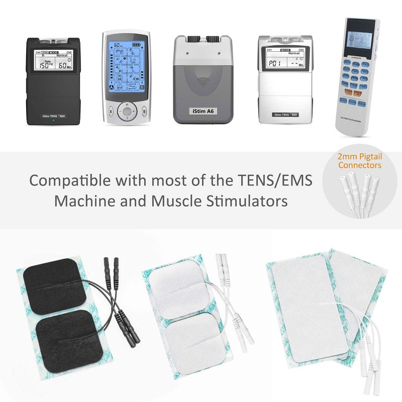 iSTIM Super Soft 2"x2" TENS Unit Electrodes for TENS Massage EMS - 100% Japanese Gel (2"X2" - 48 Pieces) - Image 2