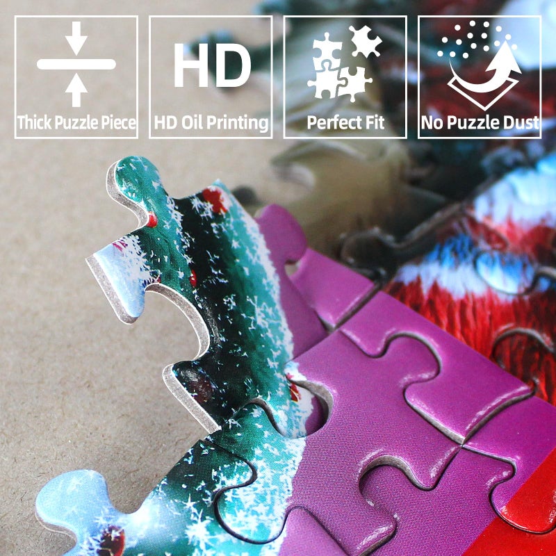 MINIWAN Sea Turtle Jigsaw Puzzles for Adults 500 Pieces Colorful Crystal Flower Ocean Puzzles Pretty Diamond Art Puzzle Difficult Unique Family Challenging Games Gift for Teens Adults Puzzle (20"x20") - Image 4