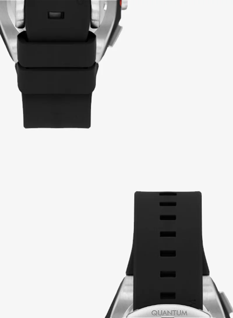 Quantum black Men's Silicone Chronograph Watch HNG1170.351 - 46 mm for Men | Best Price UAE