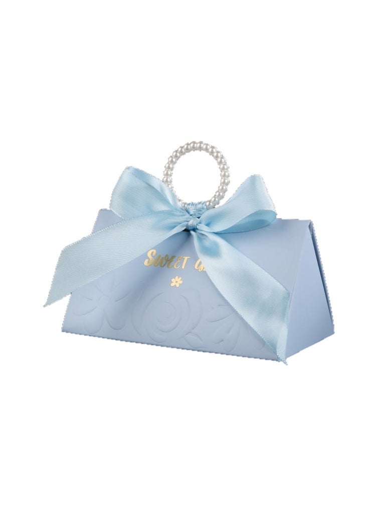 Favor Boxes, Wedding Party Candy, Easy Folding DIY with Butterfly Bridal Baby Showers Birthday, Cookie Present with Ribbons Cute Chocolate Box 10 Packs - Image 3