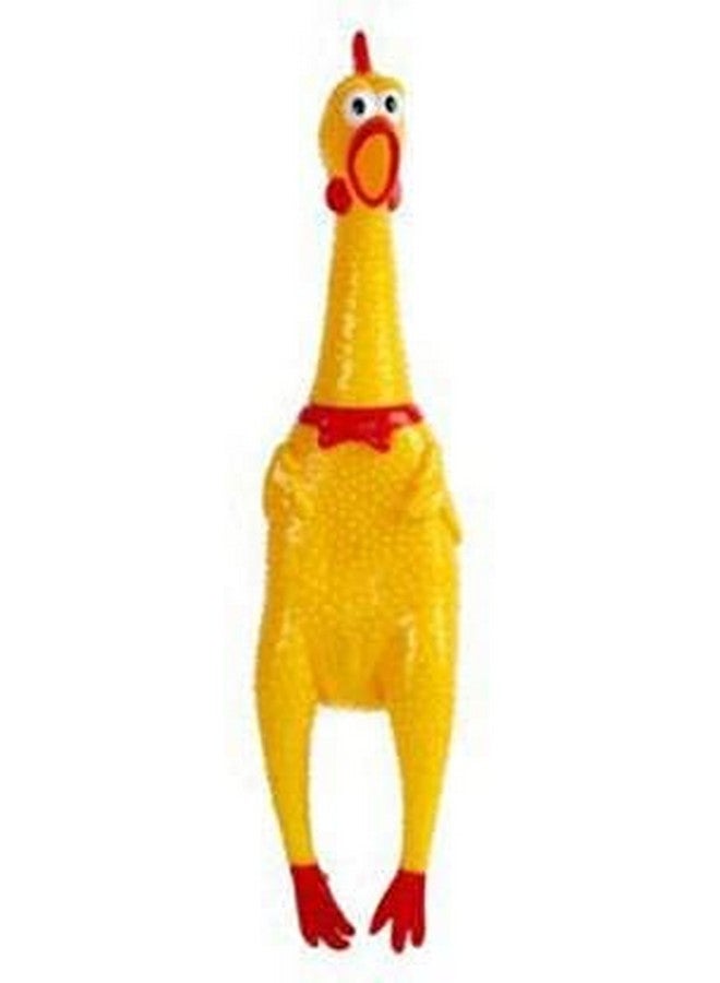 لعبة الدجاجة المطاطية التي تصدر صوت صراخ الكلاب الأليفة، ألعاب قابلة للمضغ للكلاب أو الجراء - لعبة الدجاجة - Image 1