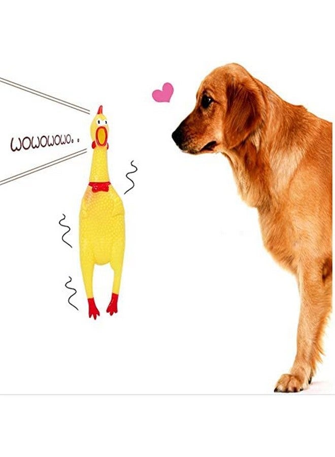 لعبة الدجاجة المطاطية التي تصدر صوت صراخ الكلاب الأليفة، ألعاب قابلة للمضغ للكلاب أو الجراء - لعبة الدجاجة - Image 3