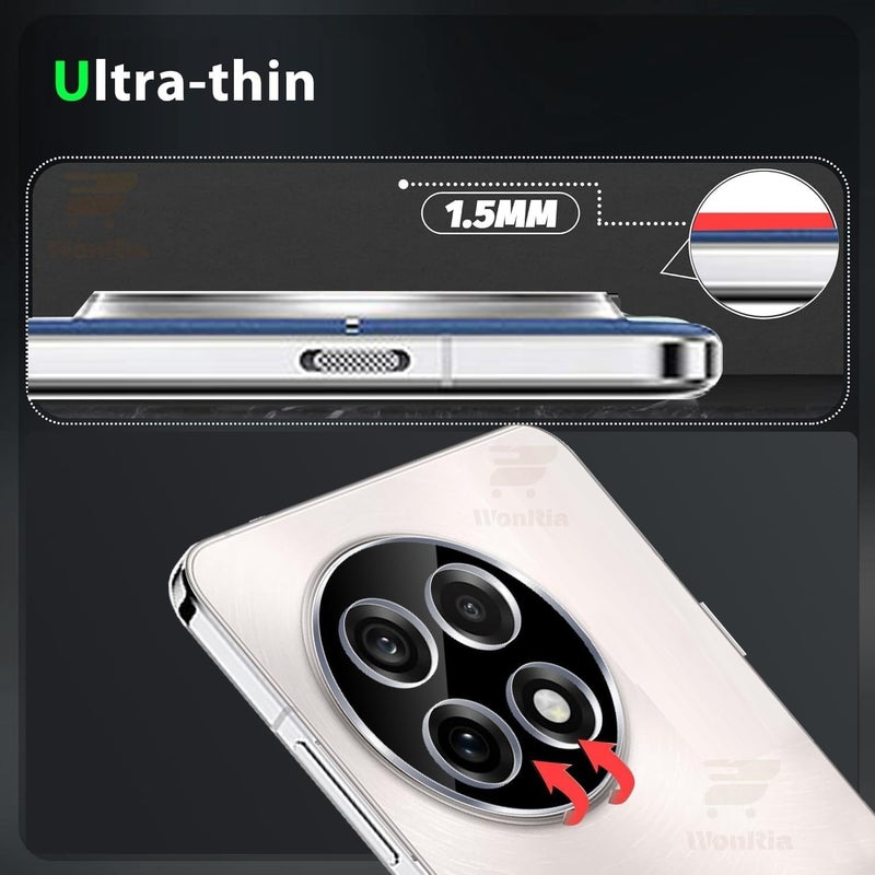 WonRia حامي عدسة الكاميرا الخلفية لهاتف OnePlus 13R 5G - زجاج واقي [3D متميز] - عبوة من 1 - Image 2