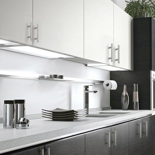 JOY DECOR 30 Pack 5 Inch Cabinet Pulls Kitchen Cabinet Handles with 3 Inch Hole Center Brushed Nickel Cabinet Hardware Stainless Steel Kitchen Drawer Pulls for Cabinets Cupboard, 76mm Hole Centers - Image 5