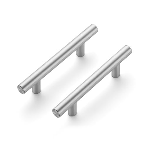 JOY DECOR 30 Pack 5 Inch Cabinet Pulls Kitchen Cabinet Handles with 3 Inch Hole Center Brushed Nickel Cabinet Hardware Stainless Steel Kitchen Drawer Pulls for Cabinets Cupboard, 76mm Hole Centers - Image 1