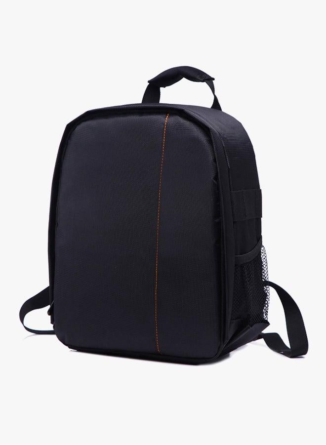 1 PCS Nylon DSLR Camera Backpack With Rain Cover Orange - Image 3