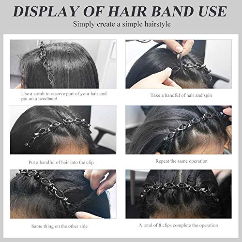 Drishti® hairstyle hair band with Alligator Clips for makeup washing face Pack Of-2 - Image 4