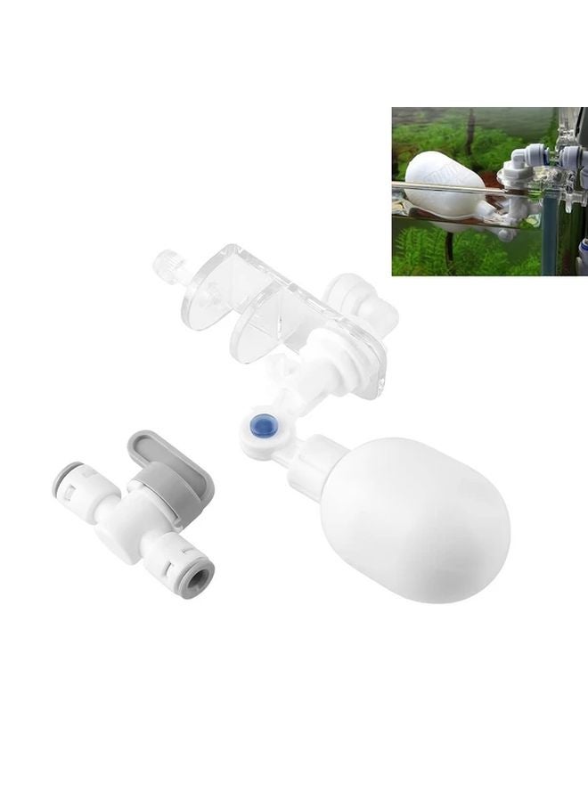 صمام التحكم في مستوى المياه البلاستيكي، نظام التعبئة التلقائية، مجموعة العوامة القابلة للتعديل لحوض السمك - Image 5