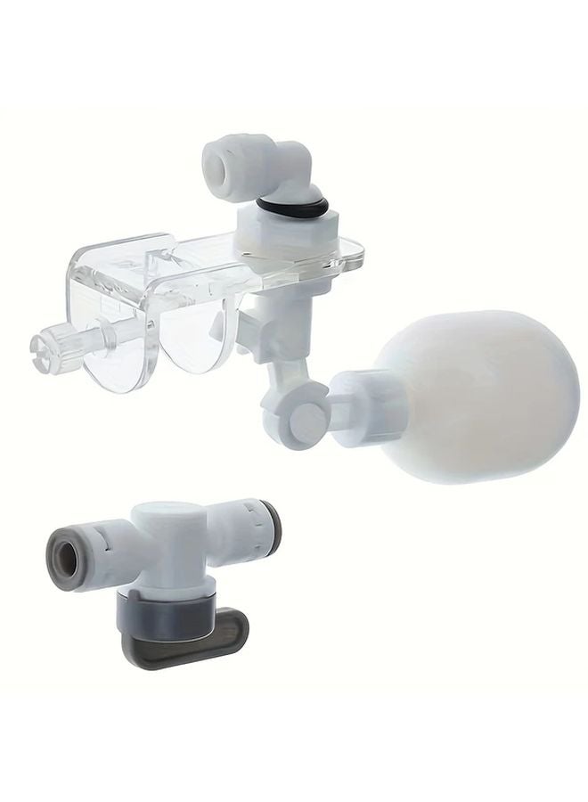 صمام التحكم في مستوى المياه البلاستيكي، نظام التعبئة التلقائية، مجموعة العوامة القابلة للتعديل لحوض السمك - Image 1