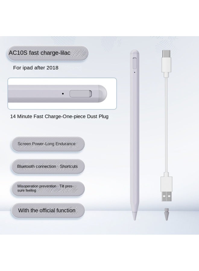 قلم آيباد ستايلس متوافق مع Apple Pencil قلم شاشة لمس لوحي قلم رقمي بلوتوث قلم خط يد ستايلس - Image 1