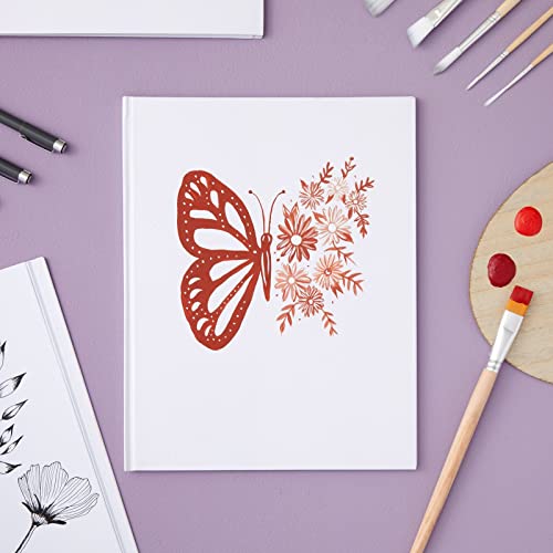 Paper Junkie Blank Books for Kids to Write Stories - 8.5 x 11 In, White Hardcover, Pack of 3 - Unlined Journal & Scrapbook with 36 Pages Acid-Free Paper for Drawing & Doodling - Image 3