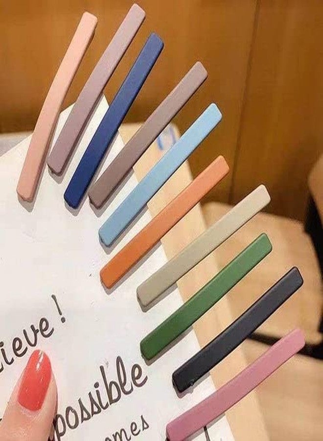 FROWWY 10PCS Hair Clips for Morandi Styling, One Line Hair Barrettes Pins, Non Slip Colorful Hair Clips for Styling Sectioning, for Women, Baby Kids and Girls (Multicolor) - Image 3