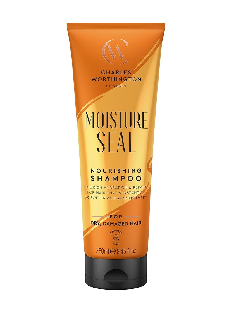 CHARLES WORTHINGTON Moisture Seal Nourishing Shampoo Coconut Argan and Macadamia Oils Salon Shampoo for Deep Moisture 250 ml  - Image 1