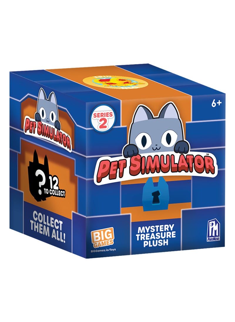 PET Simulator Pet Simulator X Mystery Treasure Plush Blind Box Series 2, Assorted 1 Piece (Style & Color May Vary) | DLC Code Included! | Collectible Plush Toy | Soft Toy | Mystery Plush | Surprise Plush Pet | Perfect for Kids, Gamers and Collectors.  - Image 1