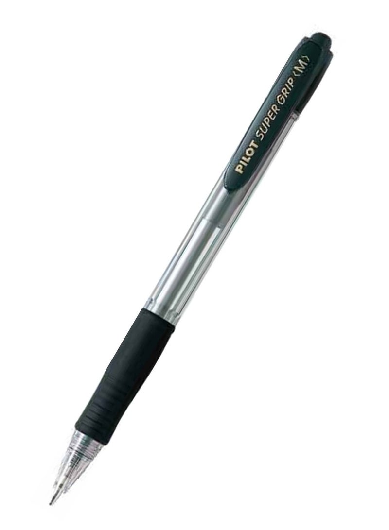 PILOT 12-Piece Supergrip Retractable Ball Pen Medium Tip Black Ink - Image 2