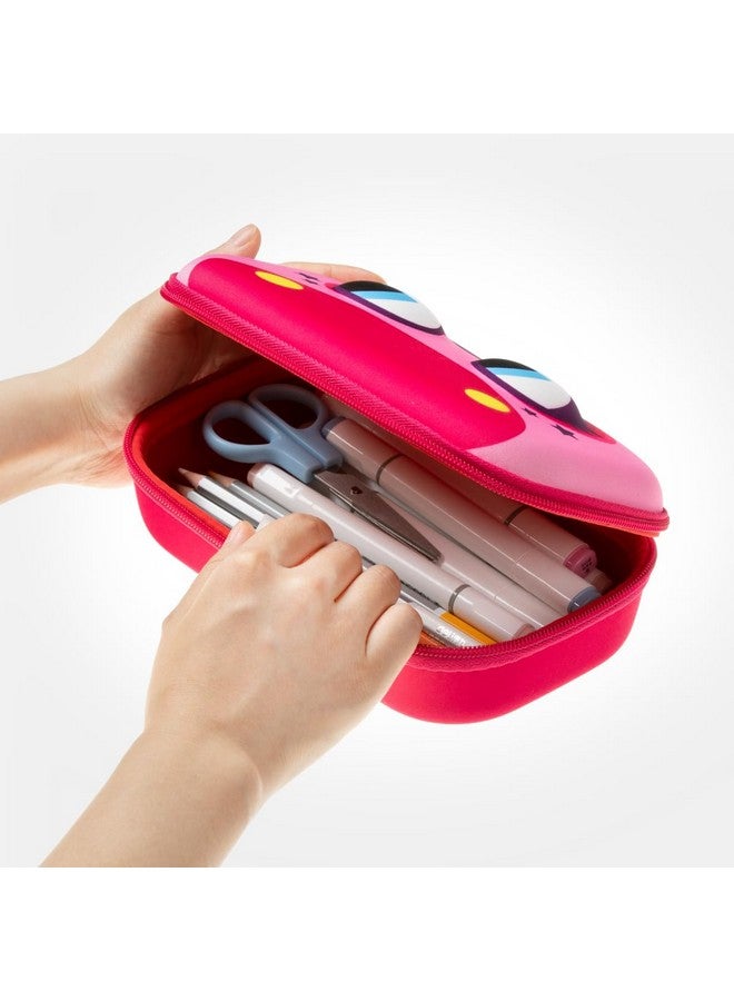 زيبيت علبة أقلام بوني للأطفال | حافظة أقلام للمدرسة | حقيبة أقلام منظمة | حقيبة أقلام كبيرة السعة (وردي) - Image 5