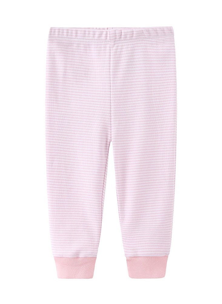 Four-Piece sSet of Elastic Breathable Pure Cotton High Waist Trousers For Infants And Young Children - Image 2