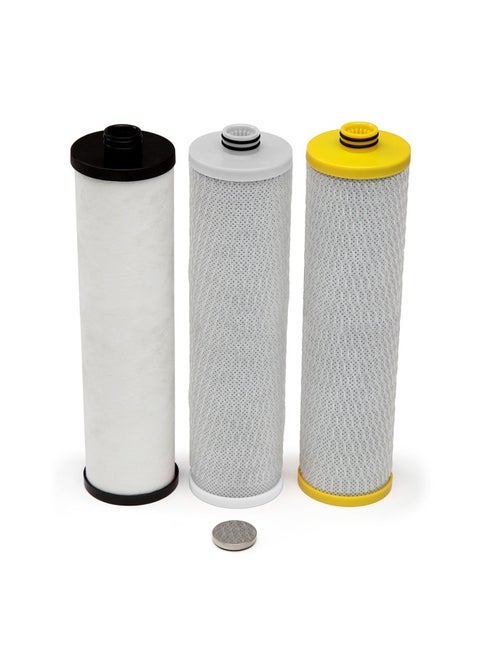 Aquasana Replacement Filter Cartridges for 3Stage Max Flow Claryum Under Sink Water Filtration System  Filters 99 Of Chlorine  3 Count  AQ5300R