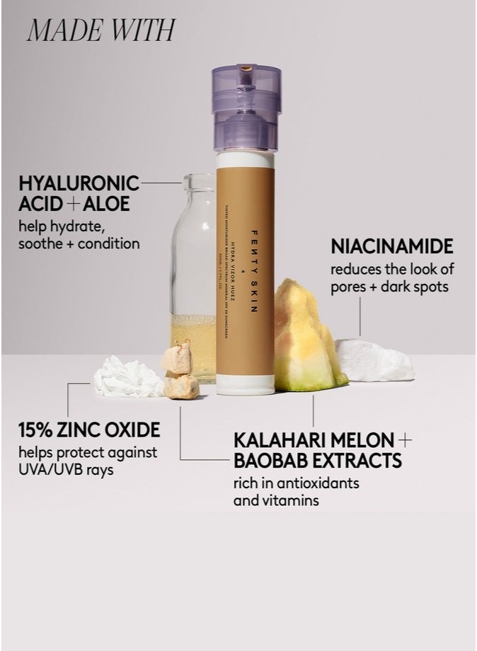 Fenty Skin Hydra Vizor Huez Tinted Moisturizer Mineral SPF30 50ml – Shade 4 Hydrating, Lightweight Skin Tint - Image 5