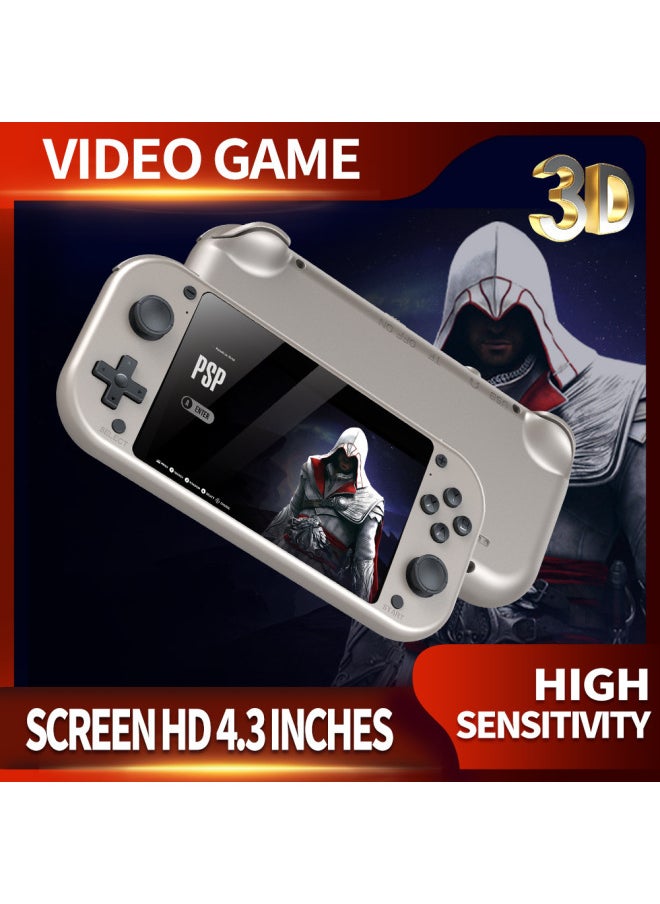 Generic - M17 Handheld Game Machine 4.3 "4K HD 3D Large Screen Retro Nostalgic PSP Arcade Game Machine Cross-border-Model:M17【64gb】(without Card) - Image 1