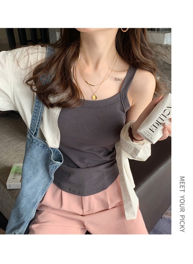 NIBEMINENT Korean Style Pure Cotton Camisole - Summer Essential Top - Image 4