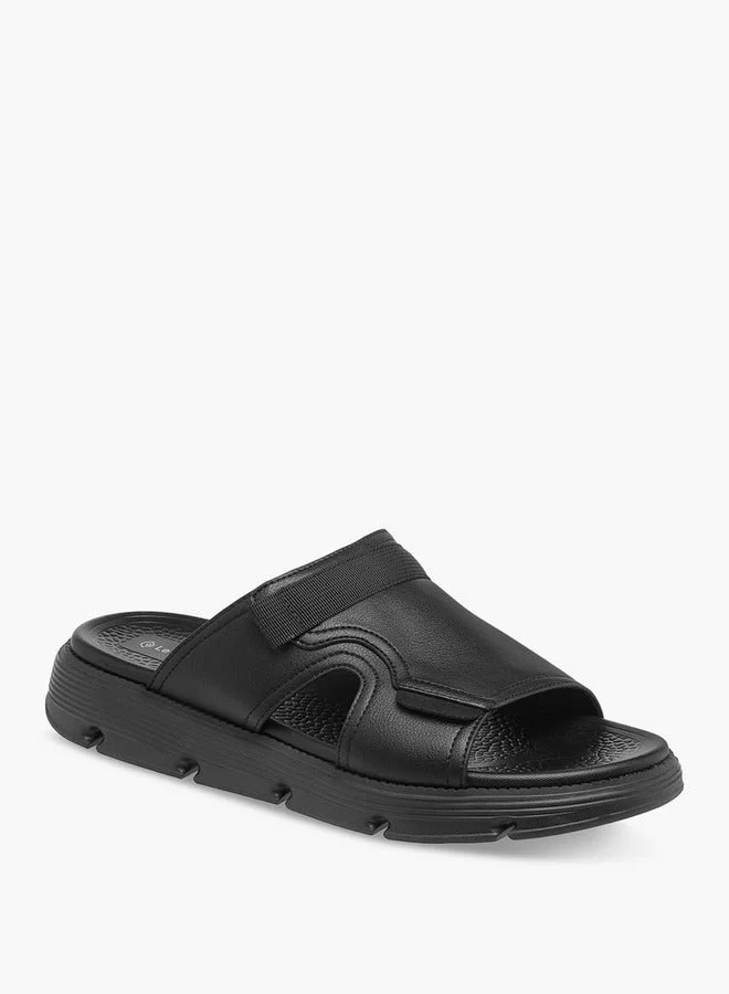 Le Confort Black Men Slip-On Comfort Sandals for Men | Best Price UAE