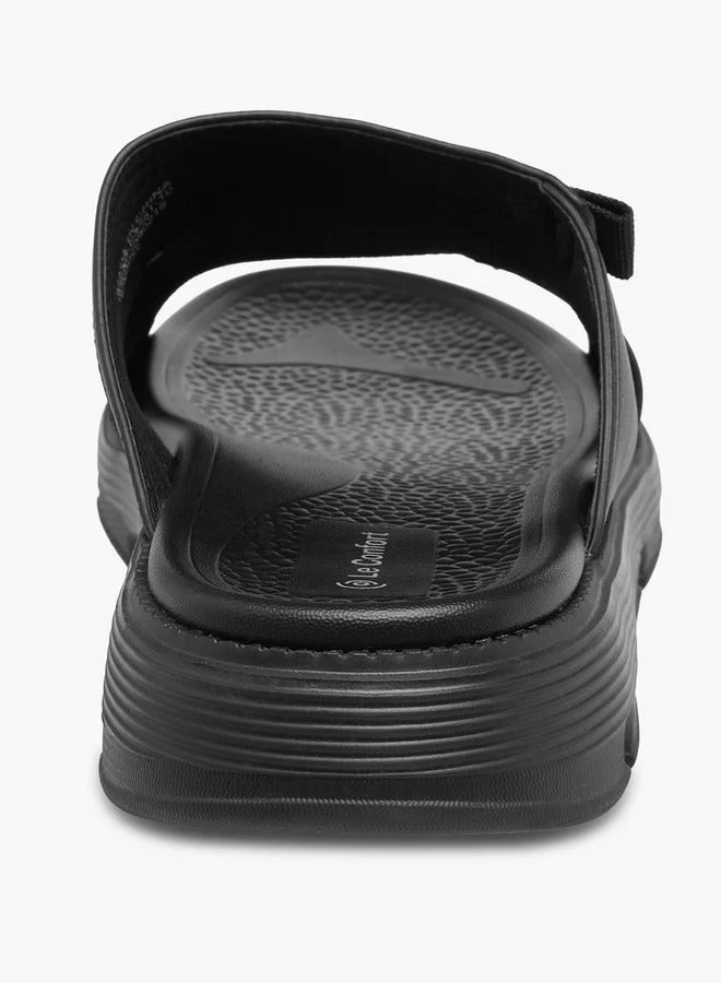 Le Confort Black Men Slip-On Comfort Sandals for Men | Best Price UAE