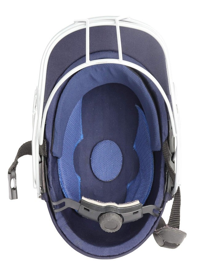 SHREY Cricket Helmet Classic Steel Size Large - Navy - Image 4