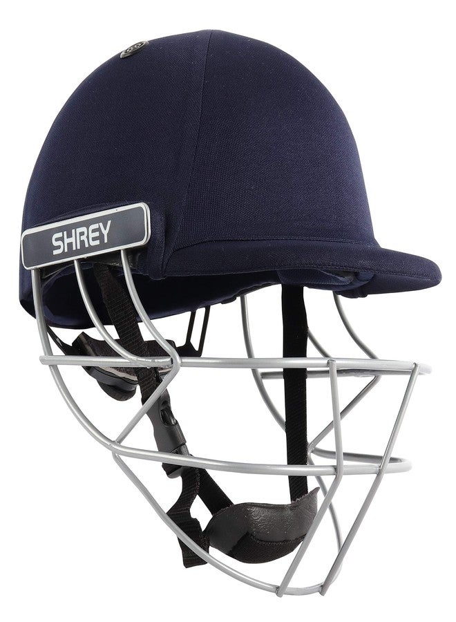 SHREY Cricket Helmet Classic Steel Size Large - Navy - Image 1