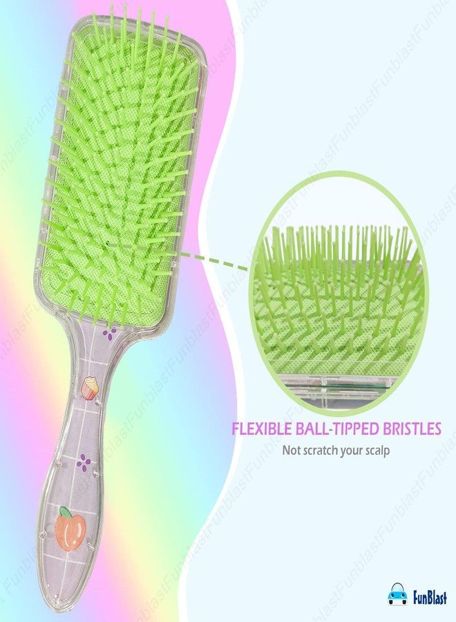 FunBlast Comb for Girls - Cute Hair Comb and Brush Set, Cartoon Hair Brushes, Novelty Hair Brush Combs for Kids, Women, Hair Brushes, Hair Combs (Random Color and Print) - Image 2