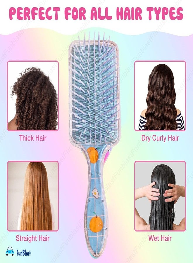 FunBlast Comb for Girls - Cute Hair Comb and Brush Set, Cartoon Hair Brushes, Novelty Hair Brush Combs for Kids, Women, Hair Brushes, Hair Combs (Random Color and Print) - Image 4