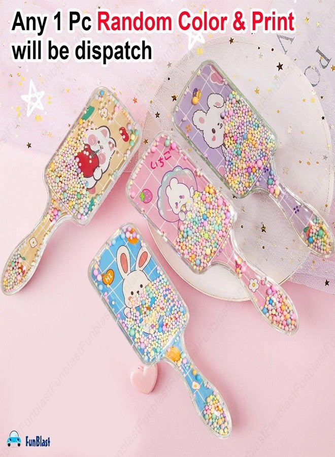 FunBlast Comb for Girls - Cute Hair Comb and Brush Set, Cartoon Hair Brushes, Novelty Hair Brush Combs for Kids, Women, Hair Brushes, Hair Combs (Random Color and Print) - Image 5