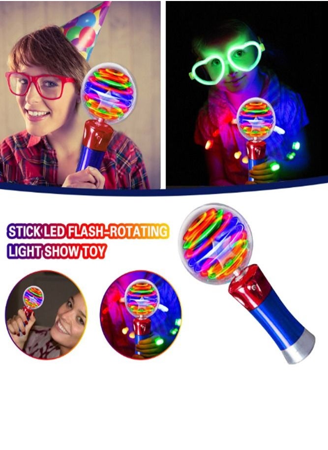 BELLSBERRY Light Up Magic Ball Toy Kids Flashing LED Wand for Boys and Girls Thrilling Spinning Show Batteries Included Fun Gift or Birthday Party Favor  - Image 2