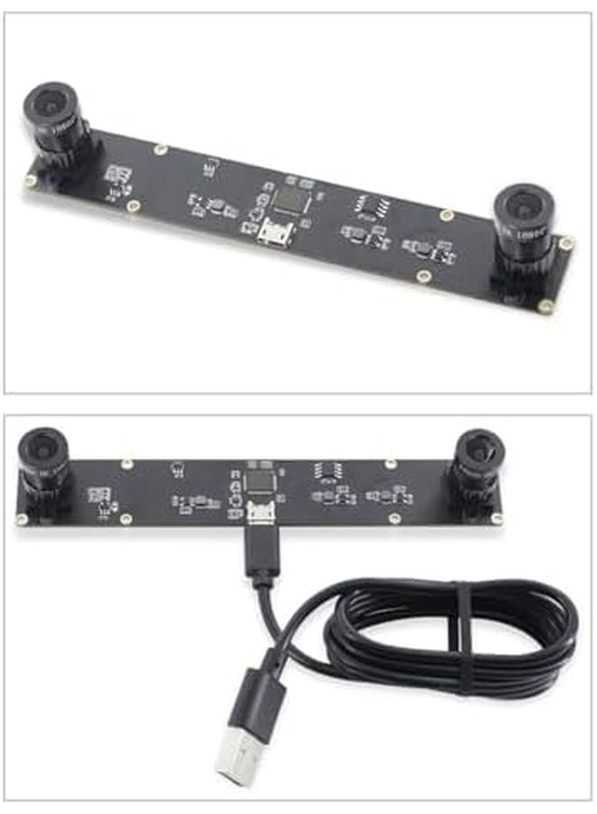4MP Dual Lens USB Camera Board 1080P 3D VR Distance Measurement 72 Degree Viewing Angle - Image 3