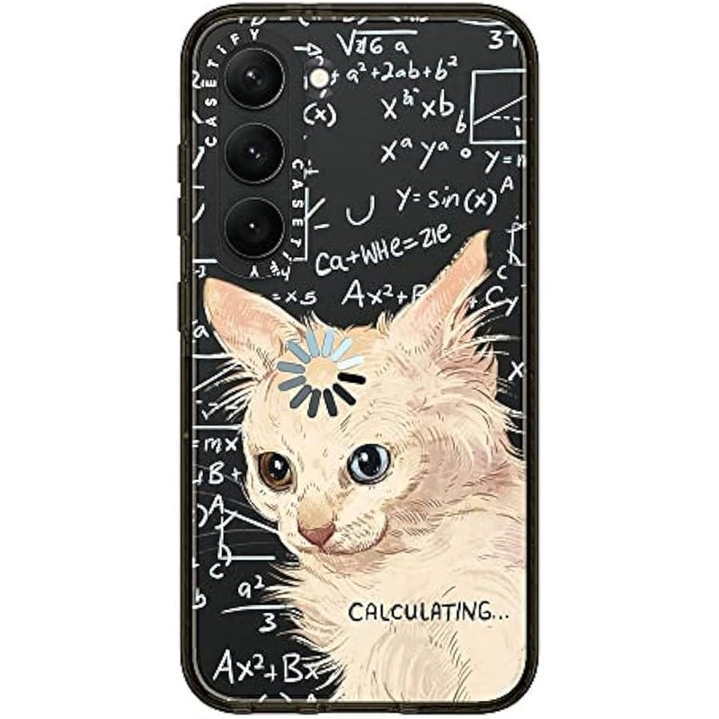 Casetify Impact Galaxy S23 Case 【4X Military Grade Drop Tested / 8.2ft Drop Protection】 - Calculating... by Catwheezie - Clear Black - Image 3