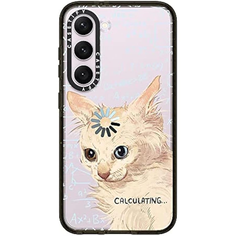 Casetify Impact Galaxy S23 Case 【4X Military Grade Drop Tested / 8.2ft Drop Protection】 - Calculating... by Catwheezie - Clear Black - Image 1