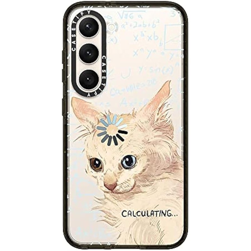 Casetify Impact Galaxy S23 Case 【4X Military Grade Drop Tested / 8.2ft Drop Protection】 - Calculating... by Catwheezie - Clear Black - Image 2