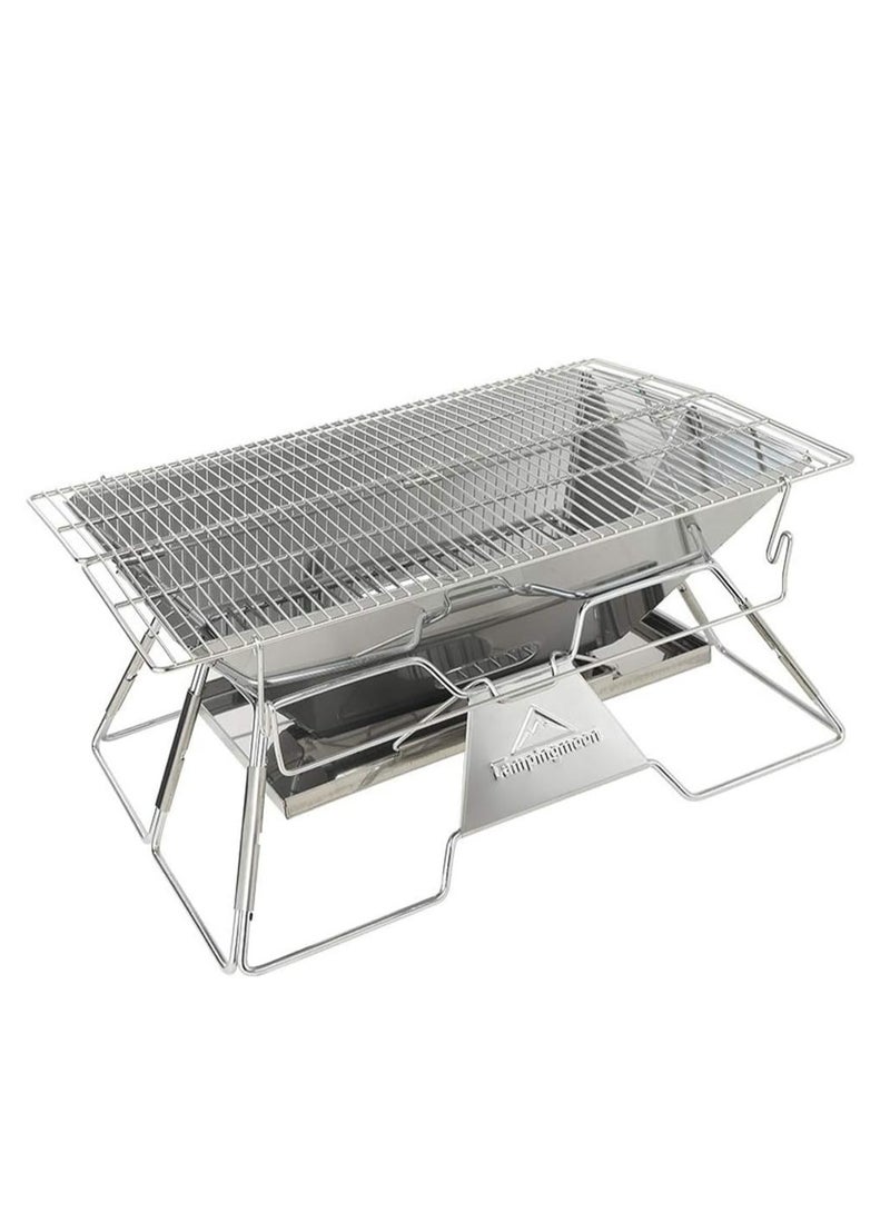 كامبينج مون كامبينغ مون موقد شواء خشبي قابل للطي من الستانلس ستيل (MT-3) - Image 2